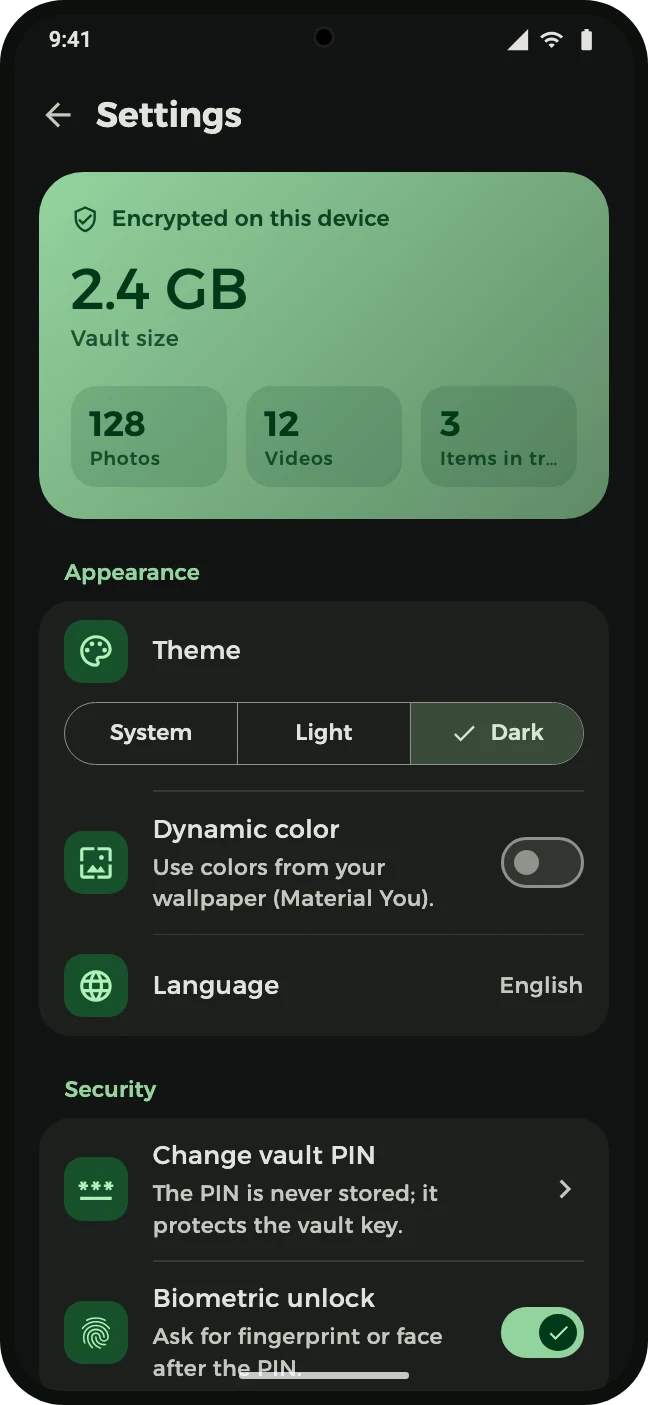 Light, dark and your language